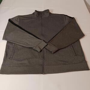 BCG Men’s Gray Full Zip Pockets Long Sleeve Jacket Size XL Chest 54"